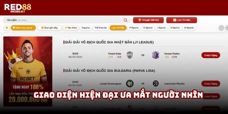 Giao diện hiện đại ưa mắt người nhìn